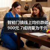 智能门锁线上均价跌破900元 7成销量为千元以下产品（图2）