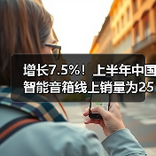增长7.5%!上半年中国智能音箱线上销量为255.1万台(图1) 增长7.5%!上半年中国智能音箱线上销量为255.1万台(图1)