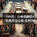 399元!小米摄像机4变焦版开启众筹 支持9倍混合变焦(图1) 399元!小米摄像机4变焦版开启众筹 支持9倍混合变焦(图1)