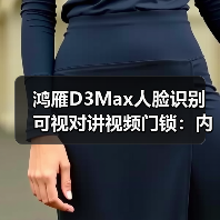 鸿雁D3Max人脸识别可视对讲视频门锁:内置5.8G厘米波雷达传感器(图2) 鸿雁D3Max人脸识别可视对讲视频门锁:内置5.8G厘米波雷达传感器(图2)