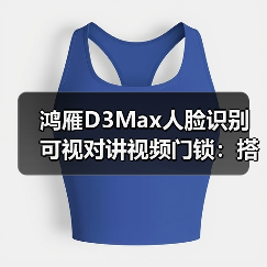 鸿雁D3Max人脸识别可视对讲视频门锁：搭载AI智能猫眼（图2）