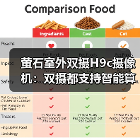 萤石室外双摄H9c摄像机：双摄都支持智能算法（图2）