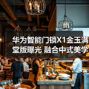 华为智能门锁X1金玉满堂版曝光 融合中式美学 贵气十足（图4）