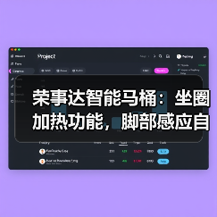 荣事达智能马桶：坐圈加热功能，脚部感应自动冲水（图3）
