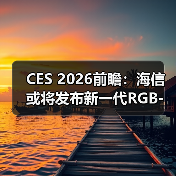 CES 2026前瞻:海信或将发布新一代RGB-Mini LED技术(图1) CES 2026前瞻:海信或将发布新一代RGB-Mini LED技术(图1)