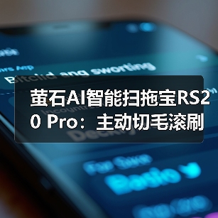 萤石AI智能扫拖宝RS20 Pro：主动切毛滚刷，反转缠毛清理（图2）