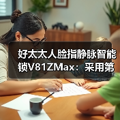 好太太人脸指静脉智能锁V81ZMax：采用第四代指静脉识别技术（图1）