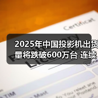 2025年中国投影机出货量将跌破600万台 连续三年回调（图3）