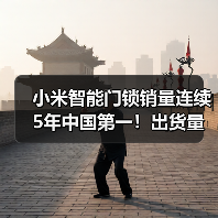 小米智能门锁销量连续5年中国第一!出货量突破800万(图2) 小米智能门锁销量连续5年中国第一!出货量突破800万(图2)