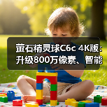 萤石精灵球C6c 4K版：升级800万像素、智能全彩夜视（图4）