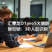 汇泰龙D1proS大猫眼智能锁：3D人脸识别，双向视频对讲（图1）