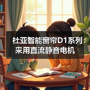 杜亚智能窗帘D1系列：采用直流静音电机（图4）