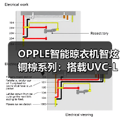 OPPLE智能晾衣机智炫铜棕系列：搭载UVC-LED智能感应杀菌功能（图3）