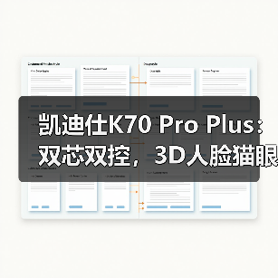 凯迪仕K70 Pro Plus:双芯双控,3D人脸猫眼视屏(图2) 凯迪仕K70 Pro Plus:双芯双控,3D人脸猫眼视屏(图2)
