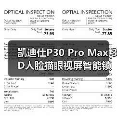 凯迪仕P30 Pro Max 3D人脸猫眼视屏智能锁：微信强提醒（图3）