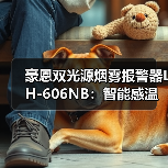 豪恩双光源烟雾报警器LH-606NB：智能感温感烟（图1）