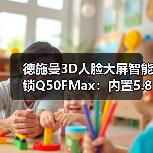 德施曼3D人脸大屏智能锁Q50FMax:内置5.8G高频雷达(图1) 德施曼3D人脸大屏智能锁Q50FMax:内置5.8G高频雷达(图1)
