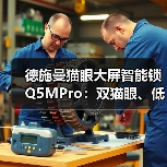 德施曼猫眼大屏智能锁Q5MPro:双猫眼、低功耗(图2) 德施曼猫眼大屏智能锁Q5MPro:双猫眼、低功耗(图2)