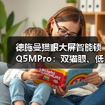 德施曼猫眼大屏智能锁Q5MPro:双猫眼、低功耗(图1) 德施曼猫眼大屏智能锁Q5MPro:双猫眼、低功耗(图1)