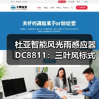 杜亚智能风光雨感应器DC8811：三叶风标式监测，精准可靠（图2）