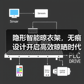 隐形智能晾衣架，无痕设计开启高效晾晒时代（图1）