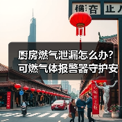 厨房燃气泄漏怎么办?可燃气体报警器守护安全(图1) 厨房燃气泄漏怎么办?可燃气体报警器守护安全(图1)