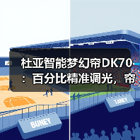 杜亚智能梦幻帘DK70:百分比精准调光,帘片翻转随心掌控(图4) 杜亚智能梦幻帘DK70:百分比精准调光,帘片翻转随心掌控(图4)