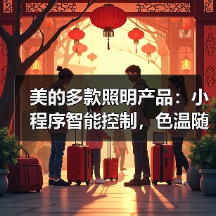 美的多款照明产品：小程序智能控制，色温随心把控（图2）