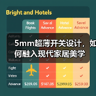5mm超薄开关设计，如何融入现代家居美学（图2）