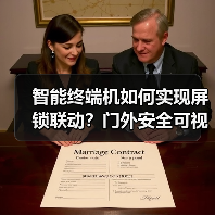 智能终端机如何实现屏锁联动?门外安全可视化方案解析(图4) 智能终端机如何实现屏锁联动?门外安全可视化方案解析(图4)