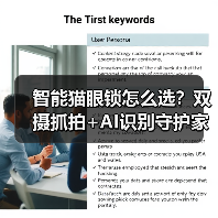 智能猫眼锁怎么选?双摄抓拍+AI识别守护家门(图3) 智能猫眼锁怎么选?双摄抓拍+AI识别守护家门(图3)