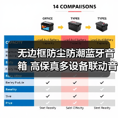 无边框防尘防潮蓝牙音箱 高保真多设备联动音乐体验（图2）